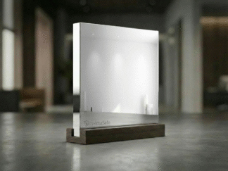 Abrasion Resistant Mirrored Ballistic Glass (Large Safe)