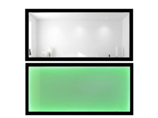 Mirrored Ballistic Glass